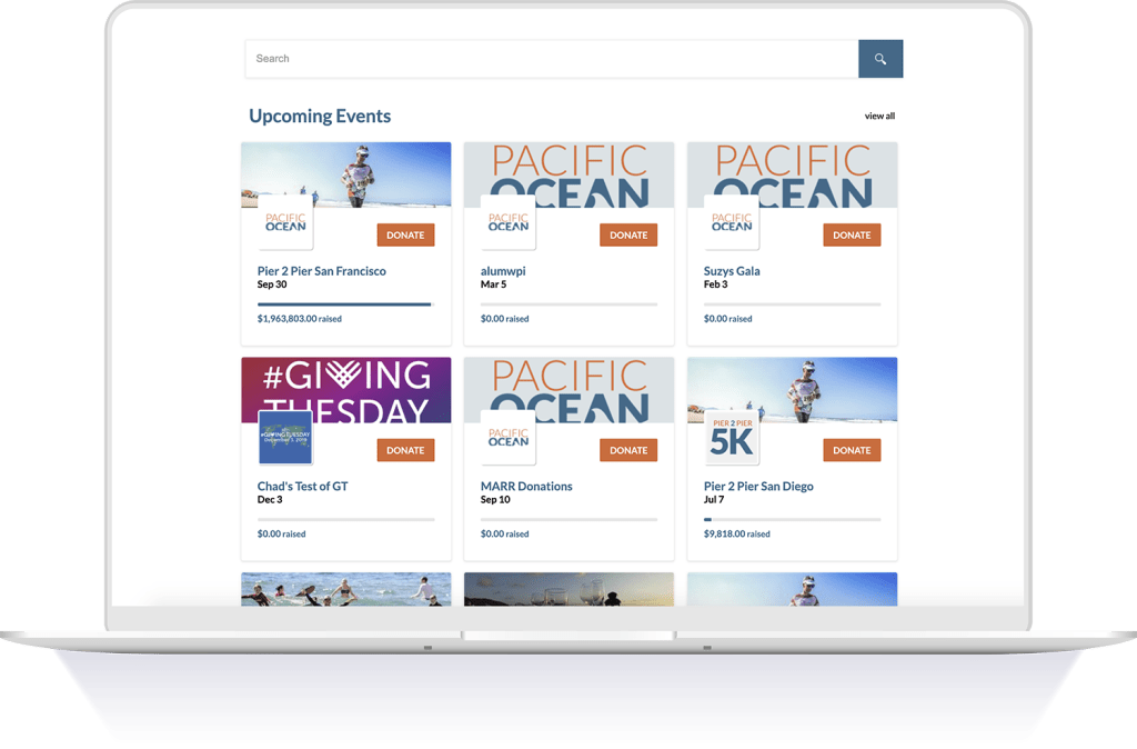 screenshot of Neon Fundraise